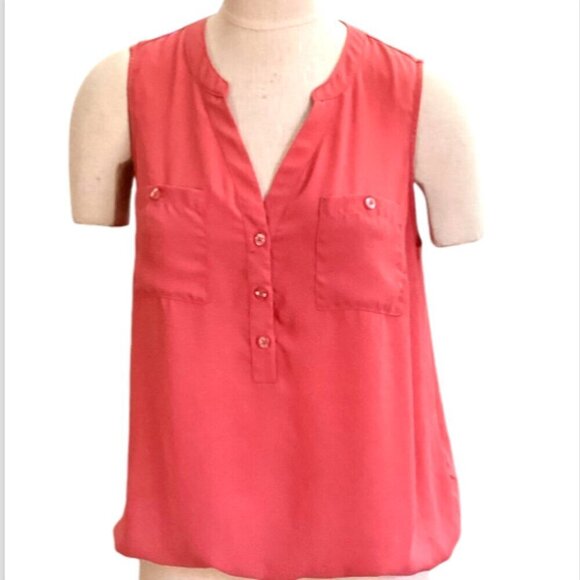 Bundle of 2 Soho New York & Co Sleeveless V-Neck Tops Sz M #348A - Picture 4 of 15
